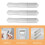 Witte, verstelbare plastic toiletpapierhouder 2