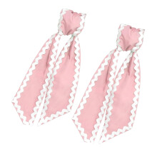 2er-Pack gewellte Kranz-Schärpen für-Rosa