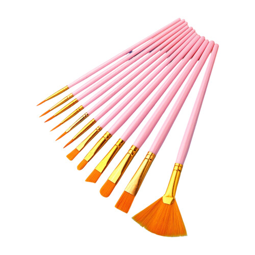 Pack of Smooth Strokes Professional Art Brushes-Pink