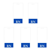 5Pcs RN Identifier Card Badge Buddy 2.13X4.5Inch Vertical-Blue