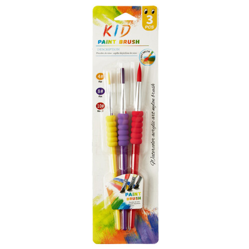 Professional Nylon Bristles Paint Brush Plastic Handle-H403B