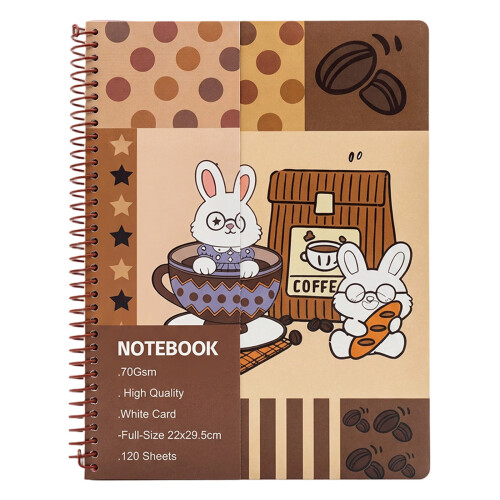 1 Piece Coil Bounding Notebooks Vibrant Covers Ergonomic-Type 3
