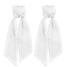 Zacht Garland Sash Ribbon voor thuis buiten binnen voordeur-Wit