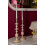 Set di 2 portacandele in metallo color rosa e oro 4