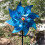 Roter Windspinner, 30 cm, wetterfester Kunststoff 2