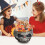 Animated Halloween Pumpkin Candy Jar with Ghost Hand & LED 5
