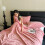 Plaid jacquard papillon rose 150 x 100 cm 5