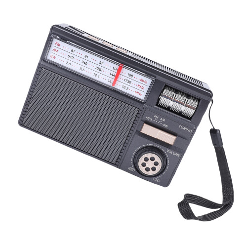 Bluetooth-Solarradio AM/FM/SW 32 GB Tragbar Schwarz