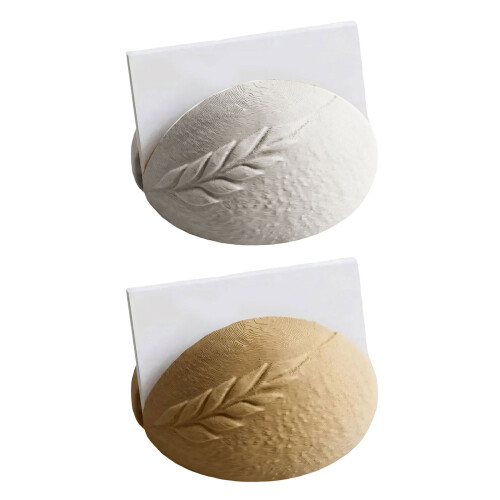3D Printed Bread Shape Business Card Organizer-Milky white 1