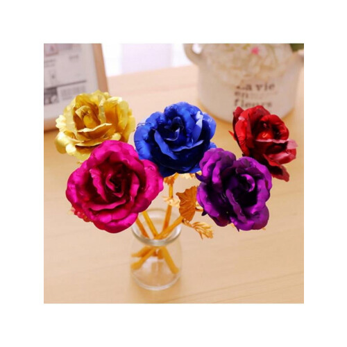 24K guldpläterad rosblommapresent 2