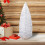 White Mini Bottle Brush Christmas Tree 9.84 Inch with 4