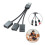 Multifunctionele USB2.0-splitter 1 tot 3 poortadapters voor 2