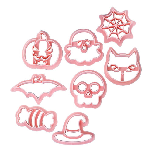 Halloween kakformar set häxhatt pumpa spöke fladdermus