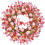 Rosa tulipan Valentinsdagskrans 21,65 tommer 1