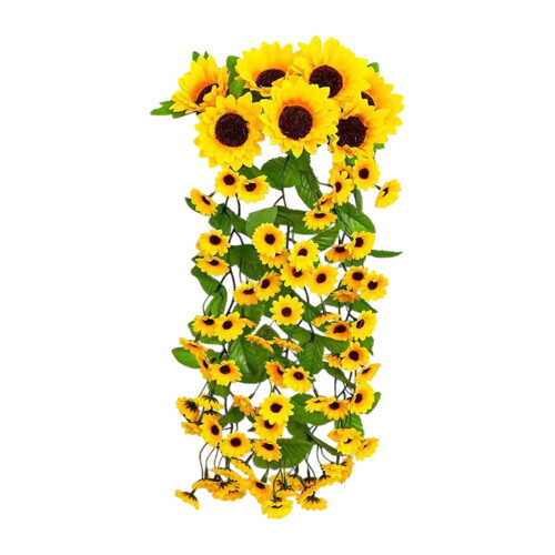 Artificial Sunflower Wreath 70x5cm Multicolor 1