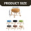 Tabouret roulant à roulettes, rotation à 360, robuste et rond 3