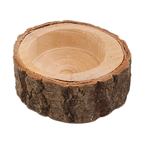 Bougeoir en bois – Design rustique discret