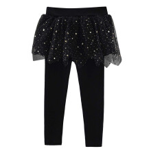 Leggings térmicos gruesos para niñas, cintura alta, ajuste elástico.