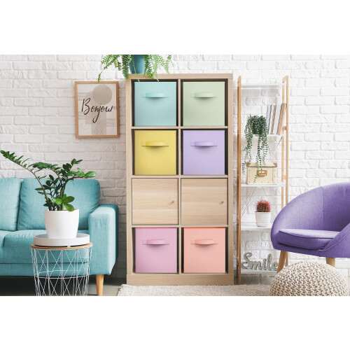 Foldable Storage Cube – Nonwoven PP & Cardboard, 11" L x 2