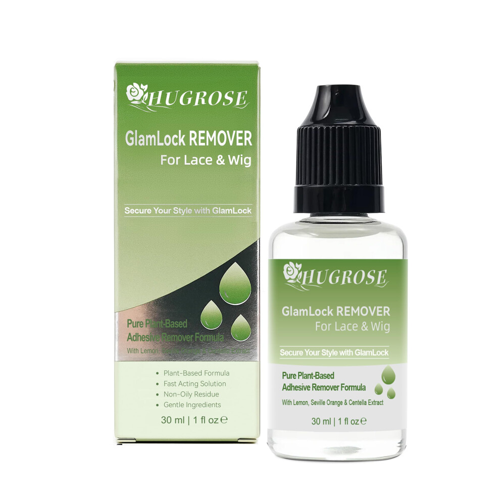 Hugrose Wig Glue Remover, Fast Acting Lace Glue Remover For Wigs With Plant-Based Formula And Gentle Ingredients, Non-Oily And Strong Hold, With Invisible Fil