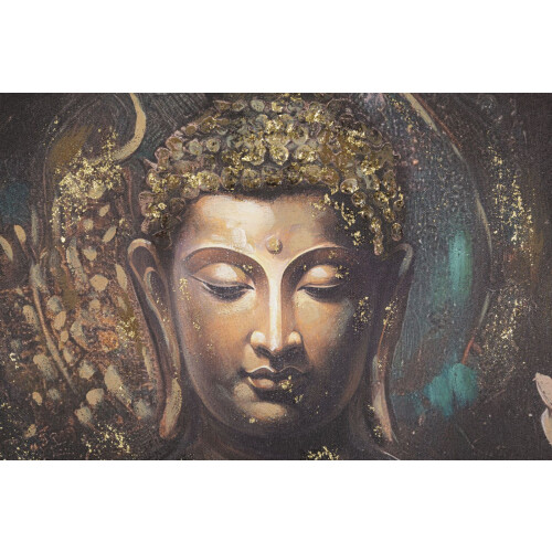 Dipinto su tela multicolore Buddha cm 100x3x100 1