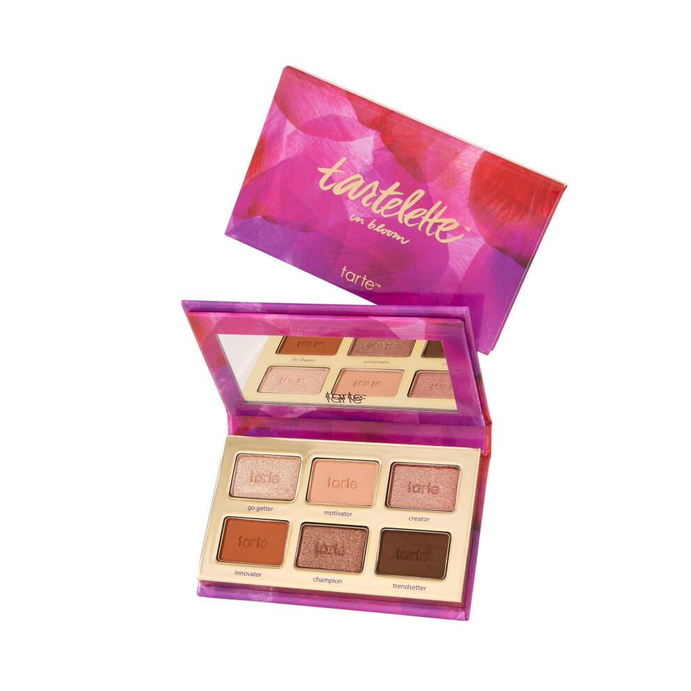 Tarte Bronze Tartelette In Bloom Mini Amazonian Clay Palette - Eyeshadow Palette With Shimmer & Matte Neutral Shades, Longwear Pigment, Blendable Ligh