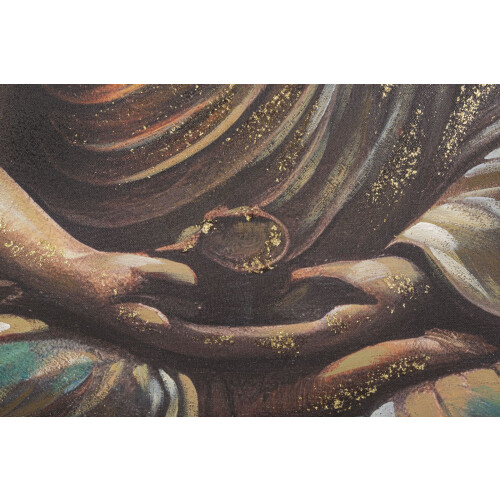 Dipinto su tela multicolore Buddha cm 100x3x100 2