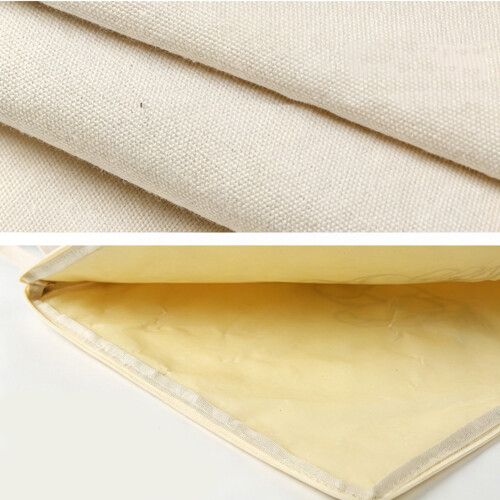 Breathable Bees Wax Fabric Storage Pouch With Unique L-beiges 1