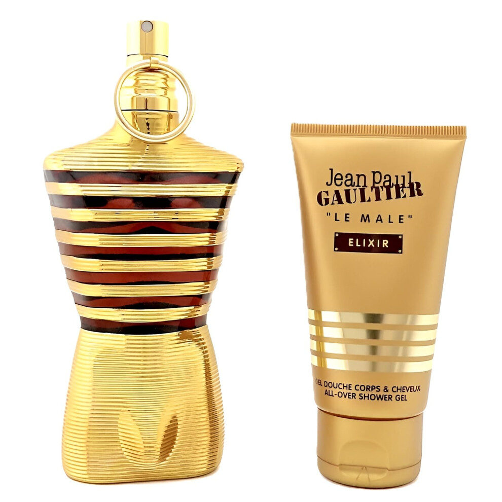 Jean Paul Gaultier Le Male Elixir Gift Set 125ml EDP + 75ml Shower Gel - Image 3