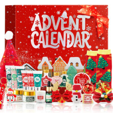 CADDISE Adventskalender 2025 - 24 Dagen Kerst Countdown, Skincare Gift Set voor Meisjes