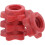 Dumbbell Barbell Fixing Nuts 4Pcs Self-Locking Hexagonal Red Plastic Pieces 1