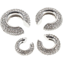 4 Stück C-förmige Strass-Ohrclips für Damen, ohne Piercing, Fake-Ohrringe, Knorpelohrringe, funkelnder Ohrschmuck