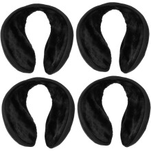 Lot de 4 cache-oreilles chauds et épais en polaire pour femmes, idéaux pour le cyclisme, le ski et la course à pied en hiver par temps froid.