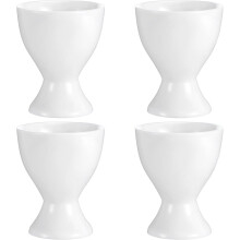 Ensemble de 4 petits coquetiers en céramique pour œufs durs, idéal pour le petit-déjeuner et le service de table.