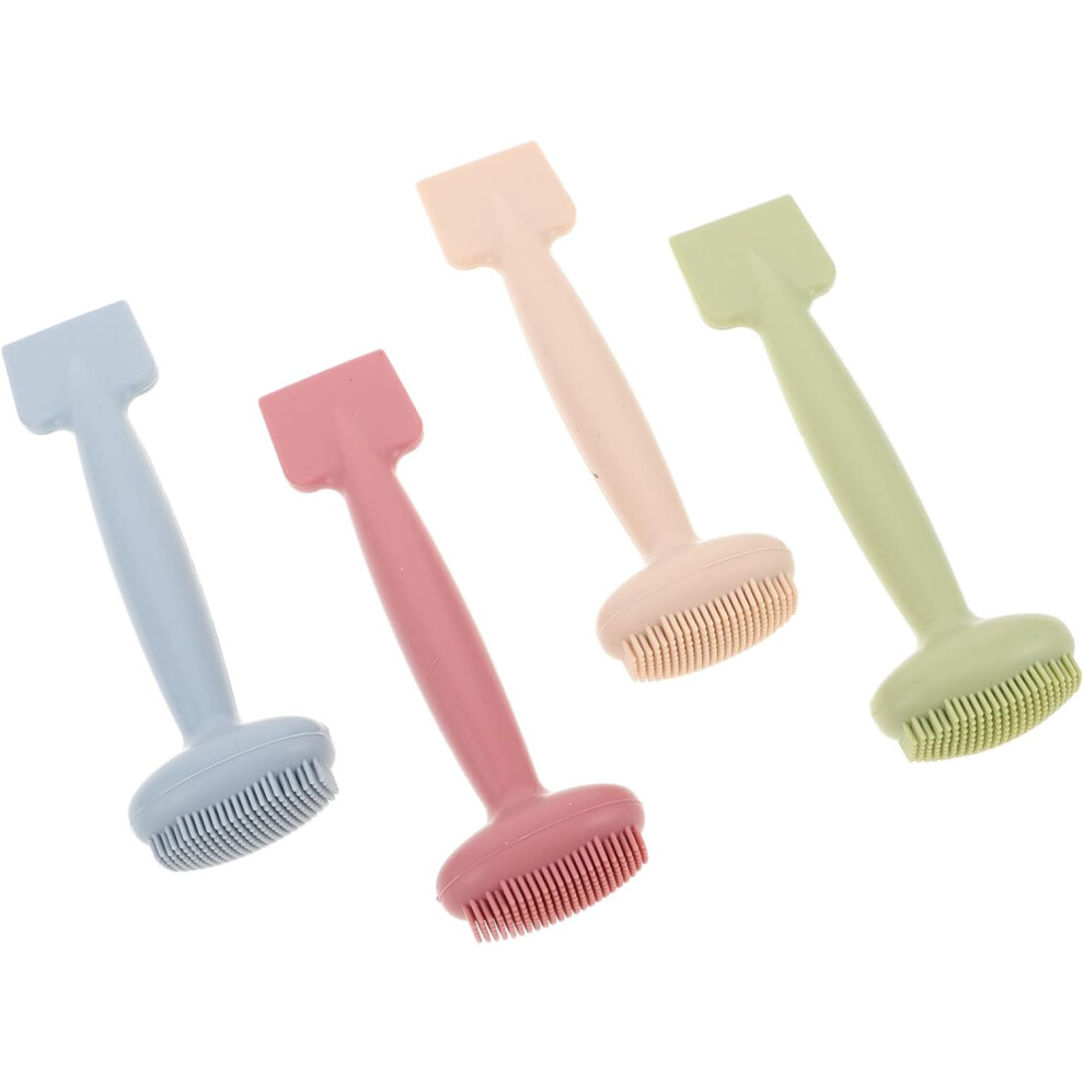 Hkhbjs 4Pcs Silicone Face Mask Brush Double-Head Facial Applicator For Mud Mask Makeup Tools