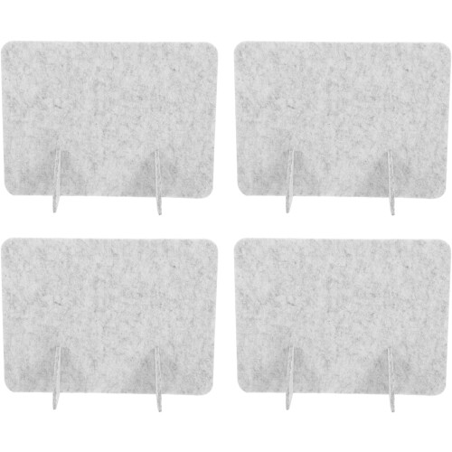 4pcs Screen Felt Partition Freestanding Desk Divider for Library Study Table Workstation Classroom Privacy