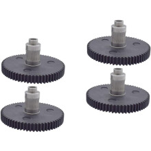 4 Stück Edelstahl-Extrusionszahnräder für Drucker-Extrusionsräder, Drucker-Extruder-Zuführzahnräder