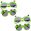 4 gafas de sol con forma de rana, ligeras, de plástico. 1