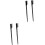 4pcs Dense Teeth Steel Needle Eyelash Brow Comb Eyelash Separator for Eyebrow Makeup Application Grooming Tool 1