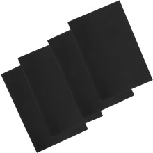 4 feuilles de métal rectangulaires vierges A4 en aluminium noir pour gravure laser