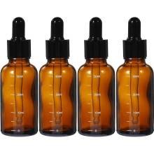 Glastropfflaschen in Braun für ätherische Öle, 30 ml mit Graduierungsmarkierungen
