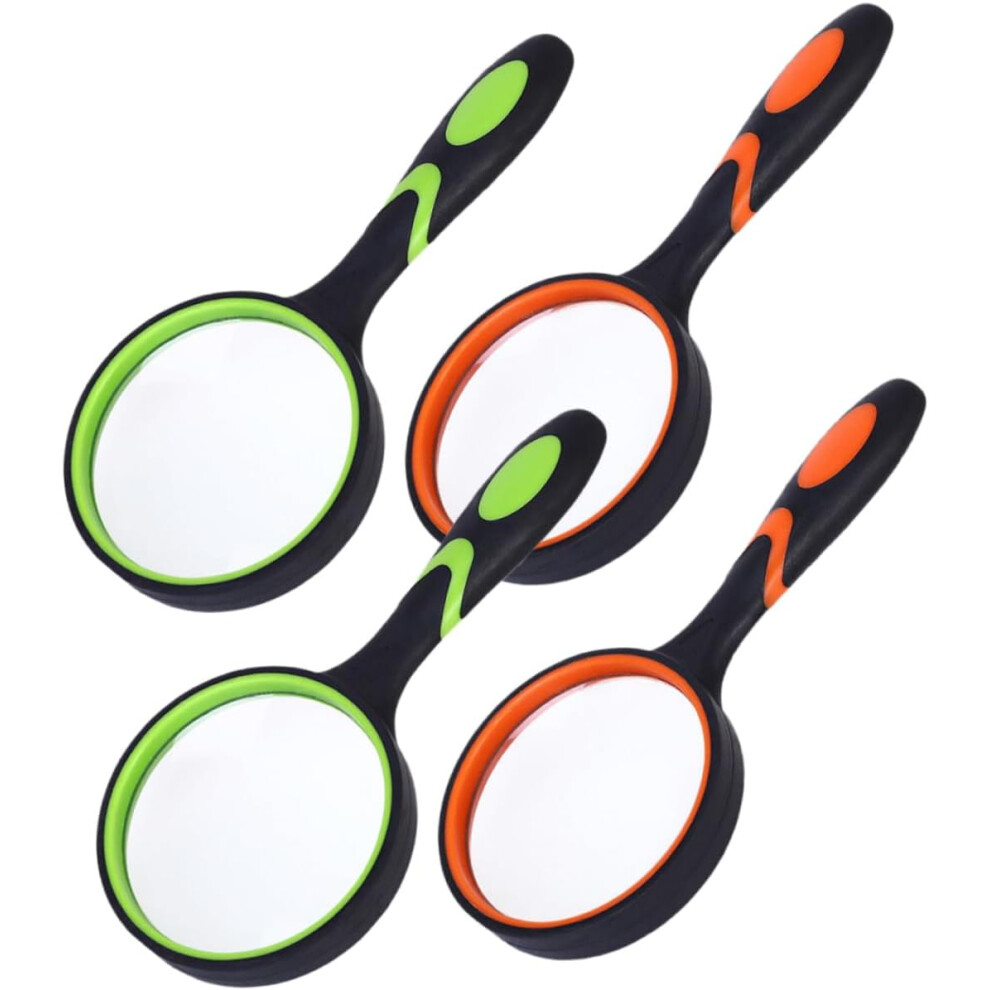 Hkhbjs 4Pcs Portable Handheld Magnifying Glass Reading Magnifier