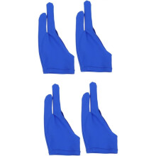 Gants de peinture à deux doigts (lot de 4) pour dessin et croquis, gants incurvés confortables pour les travaux artistiques