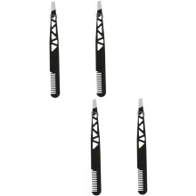 4-teiliges Set: Augenbrauenpinzette mit Doppelfunktion, Augenbrauentrimmer und Formwerkzeug für Make-up-Zubehör