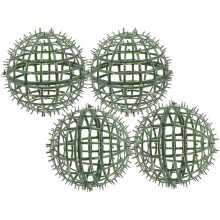 Ensemble de 4 supports à plantes décoratifs pour topiaires, cage de 15 cm en plastique, stable et performante, style créatif