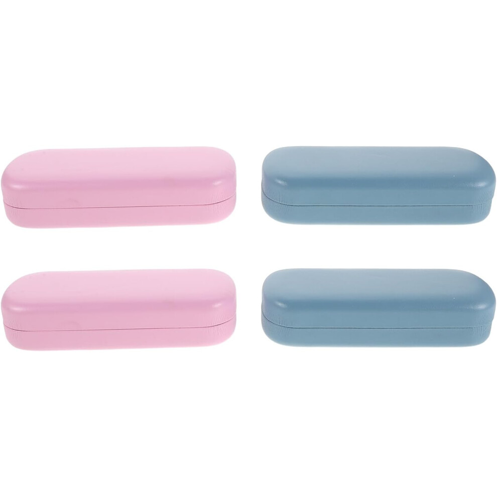 Hkhbjs 4Pcs Hard Shell Eyeglasses Case Sunglass Case Travel Glasses Storage Box