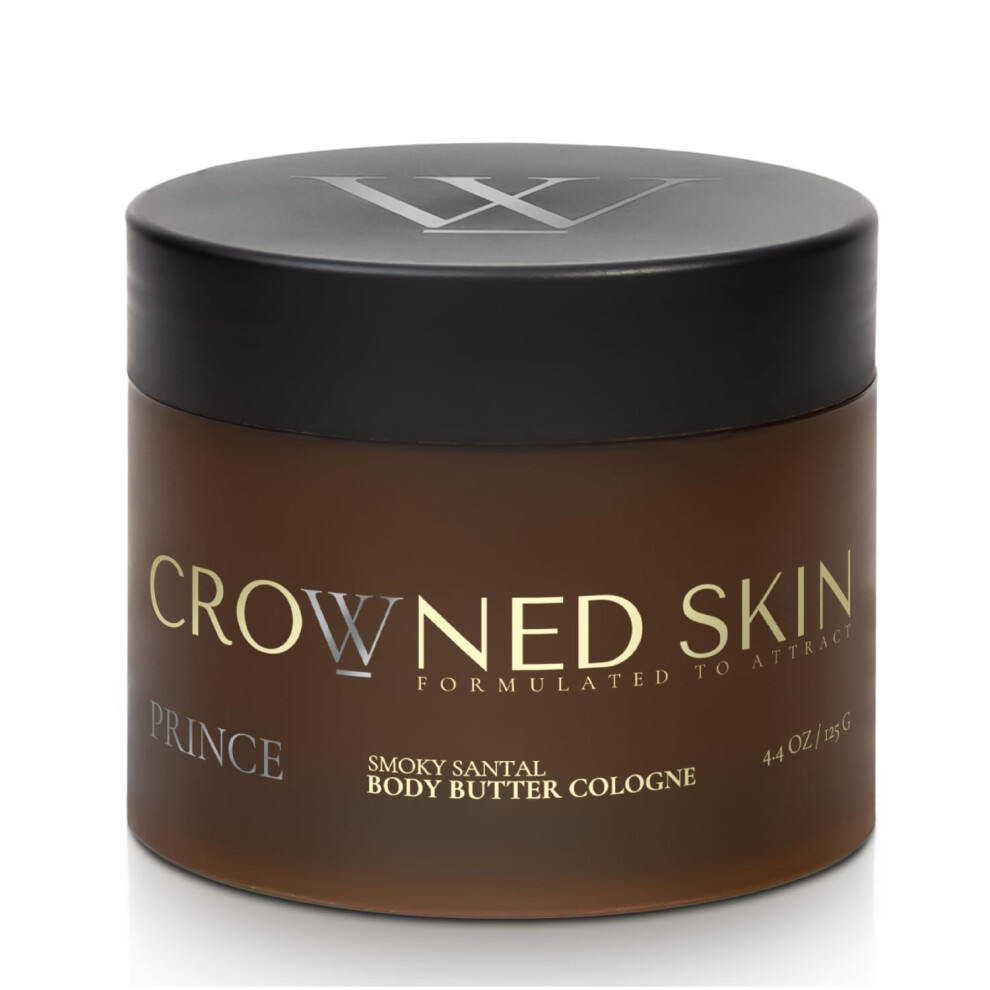 Crowned Skin White Prince Body Butter Cologne For Men | Oceanic & Woody | New Moisturizing Formula Scented With Musk & Bergamot | Infused With Natural