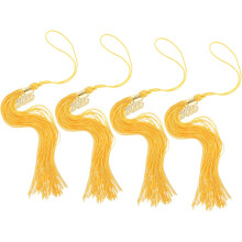 4pcs Graduation Cap Decorations Tassels for Doctoral Graduation Hanging Charm Tassels and Study Accessories