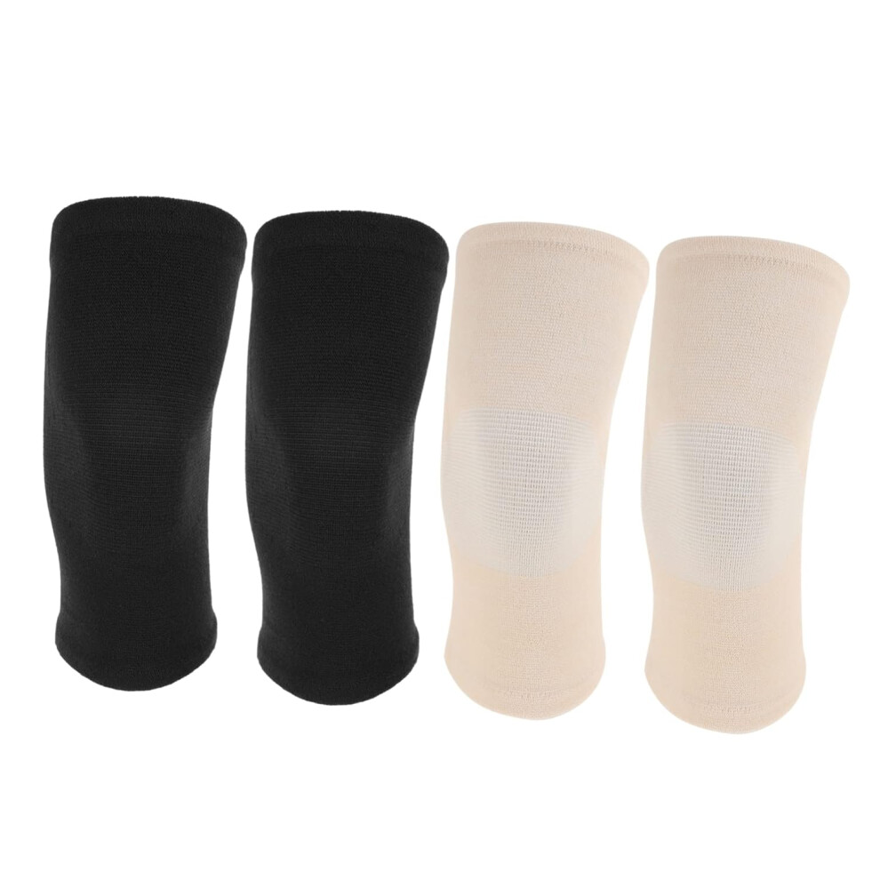 Hkhbjs 2Pairs Fleece Kneepad Yoga Pad For Knees Leg Sprain Relief Arthritis Support
