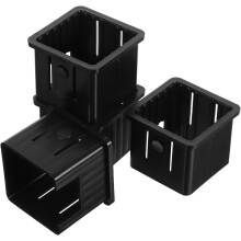 4 Stück Hohlrohrbuchsen 50 mm auf 40 mm Vierkantrohr-Einsätze für Fitnessgeräte